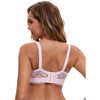 Allegra K Women's Breathable Underwired Lace Fixed Adjustable Straps Push-up 3/4 Cup Bralettes - 2 of 4