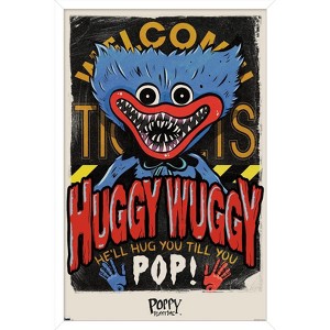 Trends International Poppy Playtime - Huggy Wuggy Framed Wall Poster Prints - 1 of 4