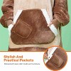 Joyfy Adults  Wearable Blanket Hoodie for Women Men Giant Pocket Sleeves FlaWarm Oversized hoodie Fleece Winter Sweatshirt Blanket Birthday Gift - 3 of 4