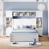 PAGED Twin Size Platform Bed Modern Wooden Bed Frame with Trundle and Headboard for Bedroom - 2 of 4
