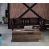 miBasics Marceau Flip Top Coffee Table Brown - : Farmhouse Style, Lift-Top Design, Reclaimed Oak Veneer, Metal Hardware - 2 of 4
