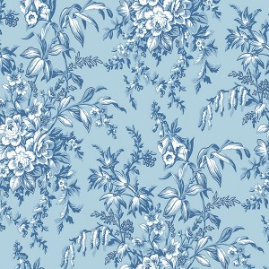 Laura Ashley Picardie Blue Sky Wallpaper - 1 of 4