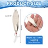Unique Bargains Treble Hooks Metal Spinner Fishing Lures for Freshwater Saltwater Salmon 10 Pcs - 2 of 4