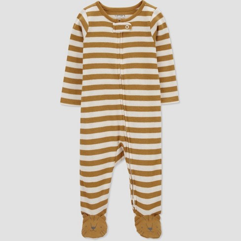 Carter s Just One You Baby Boys Striped Lion Footed Pajama