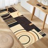 Geometric Abstract Washable Area Rug Living Room Rugs Non-Slip Soft Ultra-Thin Modern Throw Carpet Contemporary Stain Resistant Floor Carpet - 4 of 4