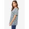 Woman Within Plus Size Perfect Printed Short-Sleeve Crewneck Tee - 4 of 4