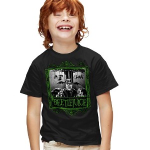 Boys' Short Sleeve Beetlejuice Carousel Beetlejuice T-Shirt - 1 of 4