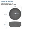 CASAINC 17'' Round Concrete Bathroom Vessel Sink with Drainer, Black Earth - 4 of 4