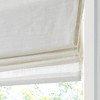 Linen Blend Light Filtering Cordless Roman Shade White 31x64in - 4 of 4