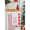 C&F Home "It's 5 O'clock At The North Pole" Martini Drinking Holiday Christmas Embroidered Flour Sack Kitchen Towel - 3 of 4