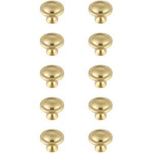 Elegant Lighting Garlande 1.2Inch Diameter Brushed Gold Mushroom Knob Multipack (Set of 10) - 1 of 4