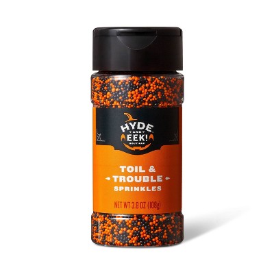 Orange and Black Toil and Trouble Nonpareils Sprinkles - 3.8oz - Hyde & EEK! Boutique™