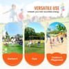 VEVOR Swing Sets for Backyard, 600lbs Load Capacity Swing Set, with 1 Saucer Swing Seat, 2 Belt Swing Seats, Heavy Duty A-Frame Metal Swing Stand - 3 of 4