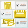 Hyleory HDPE Modern Resin Rocking Chair, Extra Wide Outdoor Adirondack Chair - 3 of 4