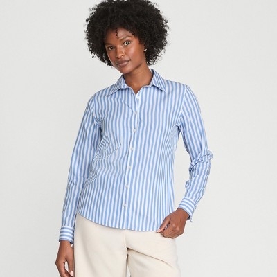 Lands' End Women's No Iron Supima Cotton Long Sleeve Shirt