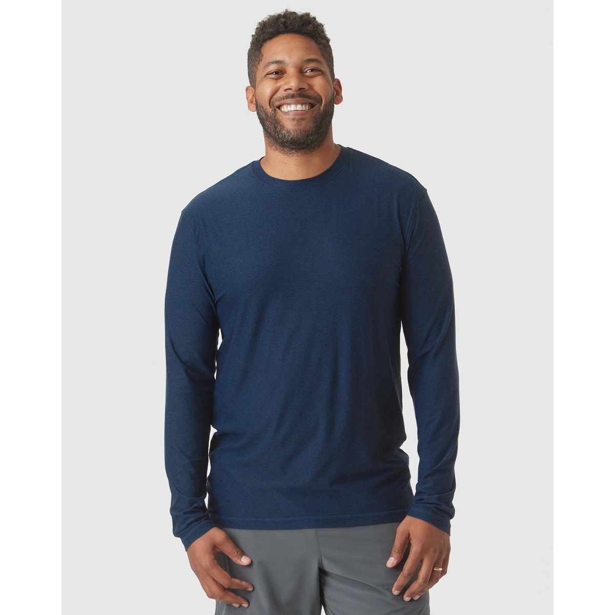 Men's Active Long Sleeve Crew Neck T-Shirt - True Classic - thumbnail 8