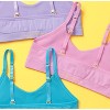 Yellowberry 3pk High-Quality Double-Layered Seamless Strappy Back Wire-Free Girls Bra for Teens & Tweens Ideal for First Bra & Everyday Wear - 4 of 4