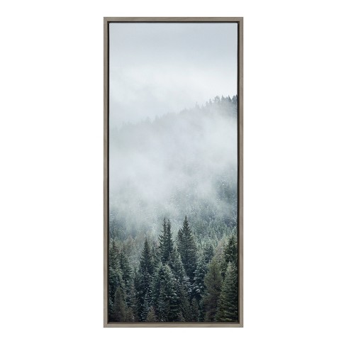 18" x 40" Sylvie Evergreen Dream Framed Canvas by F2 Images - Kate & Laurel All Things Decor - image 1 of 4