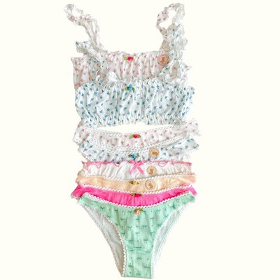 Milanblocks Petite Bundle Cotton Pointelle Sweet Blossom Coquette Lingerie