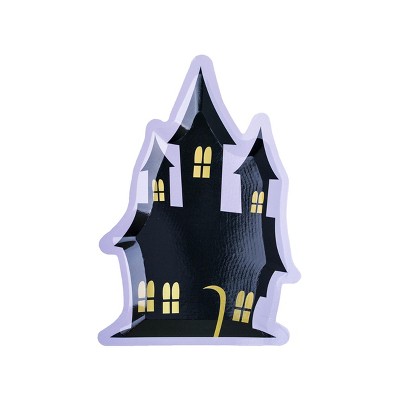 Jollity & Co. - Haunted House Dessert Plates - Pack of 8 Paper Plates