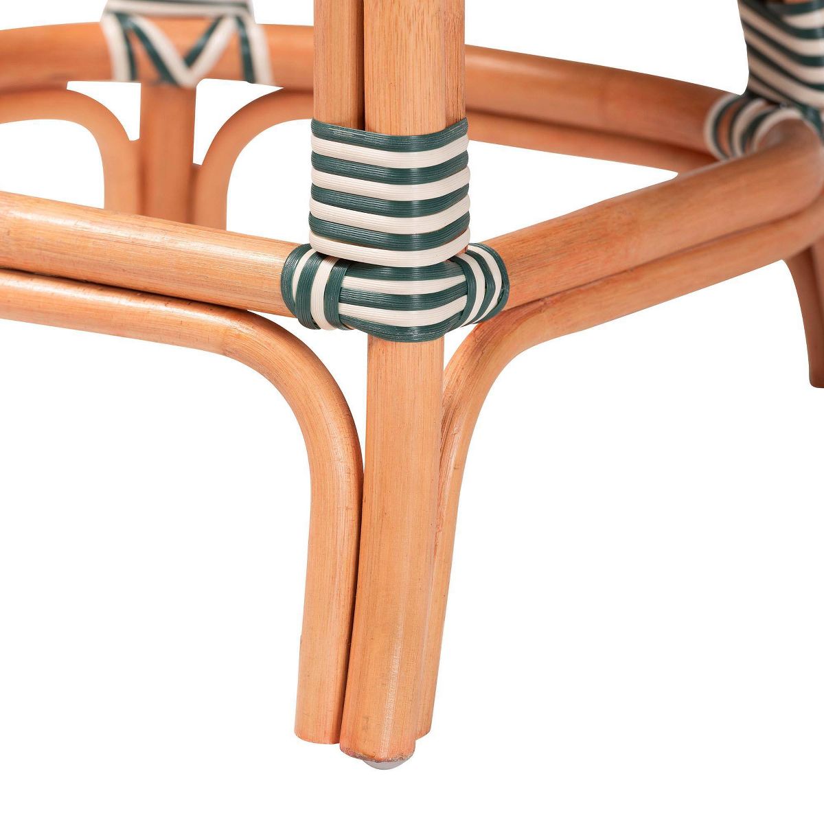 bali & pari Mattie Rattan Bistro Counter Stool with Backrest Natural - thumbnail 6