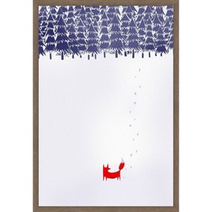 Amanti Art Alone In The Forest by Robert Farkas Canvas Wall Art Print Framed - 1 of 4