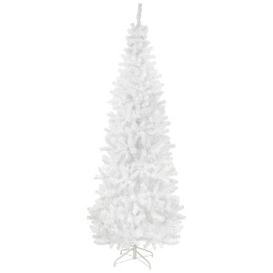 Northlight Slim White Georgian Pine Artificial Christmas Tree - 7.5' - Unlit - 1 of 4
