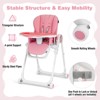 Infans Baby High Chair Foldable Feeding Chair w/ 4 Lockable Wheels - 4 of 4