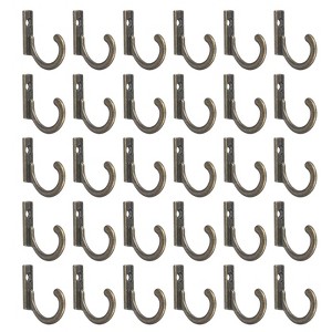 Unique Bargains Zinc Alloy Single Prong Vintage Clothes Towel Coats Backpack Scarf Keys Hat Cup Hanging Wall Hooks - 1 of 4