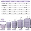 Grungis 6 Piece Bag and Luggage Sets with Duffel Bags,Hardside Expandable ABS Luggage Suitcases with Spinner Wheels TSA Lock - 2 of 4