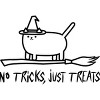 Junior's Design By Humans Halloween cat By SPOODEMOON T-Shirt - 2 of 2