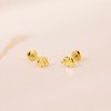 Girls' Playful Elephant Screw Back 14k Gold Earrings - In Season Jewelry - 4 of 4