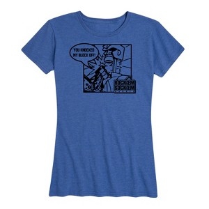 Women's - Rock 'Em Sock 'Em Robots - Knocked My Block Off Short Sleeve Graphic T-Shirt - 1 of 4