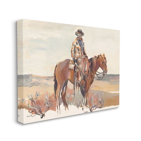 Stupell Industries Cowboy Fields And Farm Western Painting Gallery ...