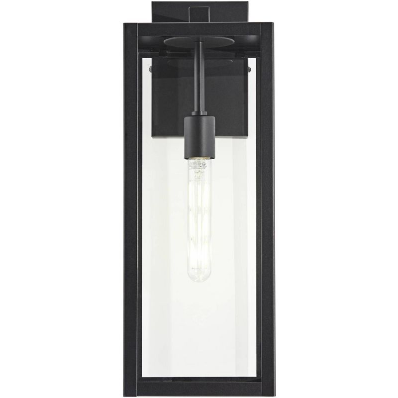 John Timberland Titan Modern Outdoor Wall Light Fixture Mystic Black 20" Clear Glass for Post Exterior Barn Deck House Porch Yard Patio Home Outside, 6 of 11