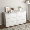 Resenkos Modern Mid Century 6 Drawer Wide Dressers Chests for Bedroom, Chest of Drawer Organizer - 2 of 4