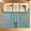 Area Rug for Living Room, Washable Vintage Printed Soft Rugs, Non Slip Low Pile Carpet for Bedroom, Dining Room, Living Room - 3 of 4