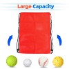GSE 19"x15" Mesh Drawstring Backpack Bag for Sports Gym Gear, Backpacking, Camping Gear, Travel - 4 of 4