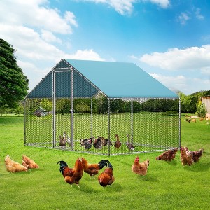 LOVMOR Large Chicken Run Metal Chicken Coops ,Chicken House with Waterproof - 1 of 4