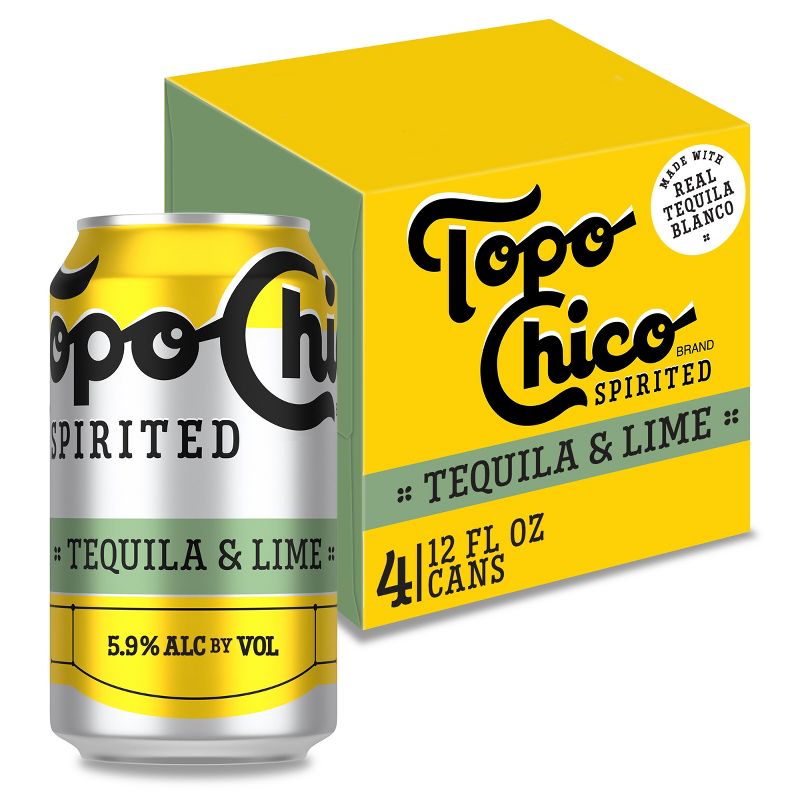 Topo Chico Spirited Tequila &#38; Lime - 4pk/12 fl oz Cans, 1 of 10