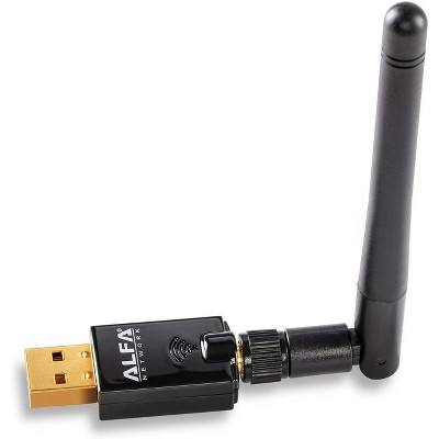 Alfa Dual-Band AC600 USB 2.0 Wifi Adapter for Laptop, Desktop PC