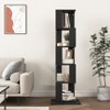 NicBex Modern Rotating Corner Bookshelf Display Bookcase with Acrylic Plate,Floor Rack Books Storage Organizer for Office,Bedroom - 2 of 4