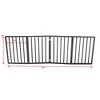KTMBDW Pet Gate - 4-Panel Indoor Foldable Dog Fence for Stairs, Hallways, or Doorways -Wood Freestanding Dog Gates, Brown - 4 of 4