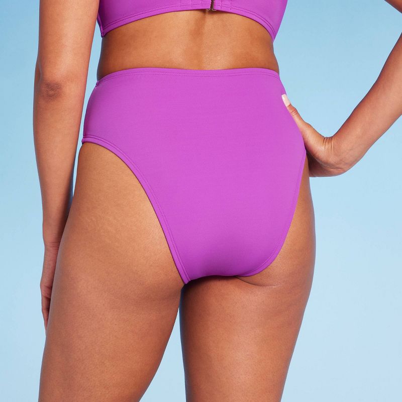 Women's High Waist High Leg Extra Cheeky Bikini Bottom - Shade & Shore™, 6 of 7
