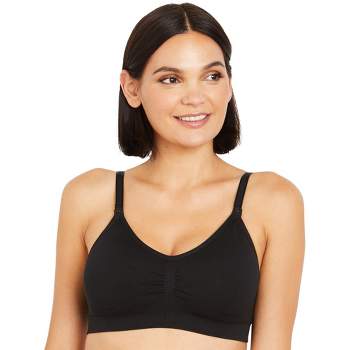 Seamless Racerback Maternity And Nursing Bra-Grey Melange-Small | A Pea in  the Pod