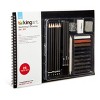 KINGART Sketching & Drawing Combo, Hardcover Book & 26 pc Pencil Set - 3 of 4