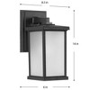 Progress Lighting Trafford 1-Light Textured Black Non-Metallic Outdoor Wall Light - 3 of 3