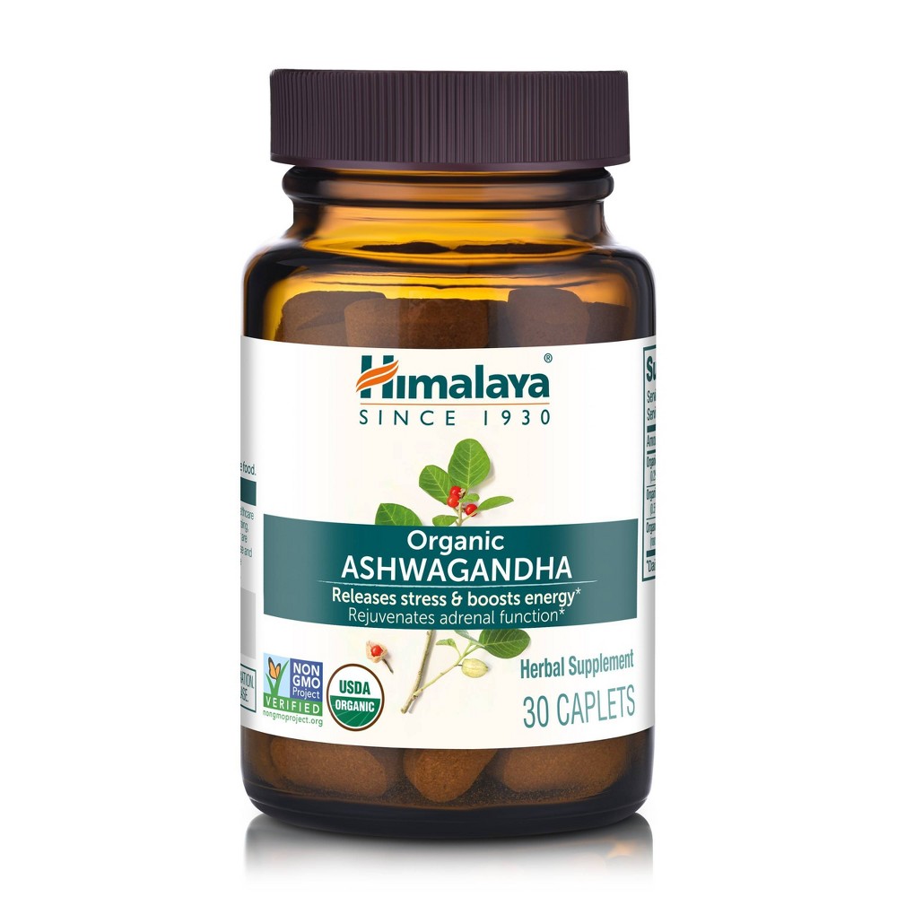 Photos - Vitamins & Minerals Himalaya Herbals Himalaya Organic Ashwagandha Vegan Caplets - 30ct 