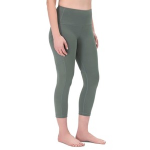 ROCKY High Waisted Yoga Leggings, 22" inseam - CAPRI, Workout Running Activewear Tummy Control Leggings for Women - 1 of 4