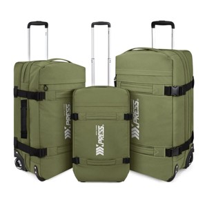 New York Xpress Soft Roller Luggage Set, Wheeled Travel Duffel Luggage, 20" 26" 30" 3PC - 1 of 4